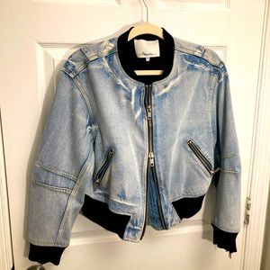 Denim bomber jacket